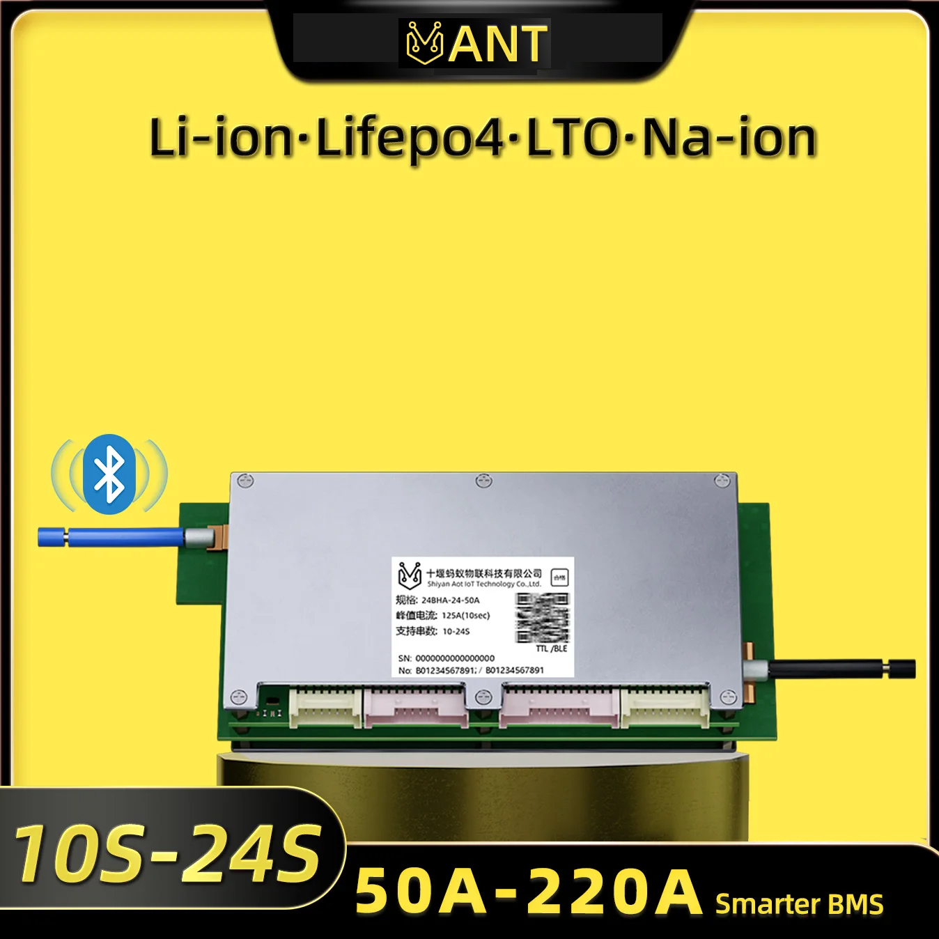 Smart Bms 24S 200A Bluetooth Lifepo4 - แผงป้องกันแบตเตอรี่ลิเธียม Ant BMS Smart 10S ถึง