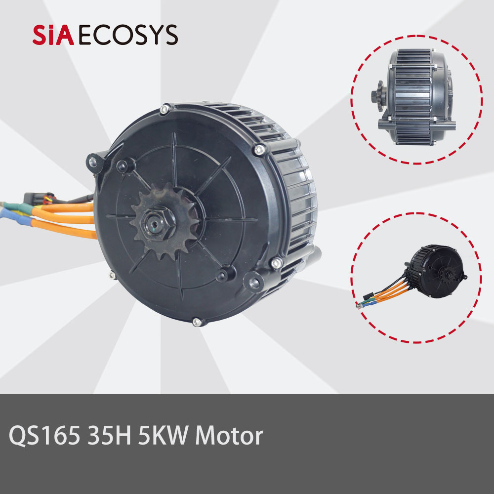 Fardriver Nd72850 Controller - QSMOTOR QS165 5000W 35H PMSM มิดไดรฟ์มอเตอร์พร้อมเฟือง