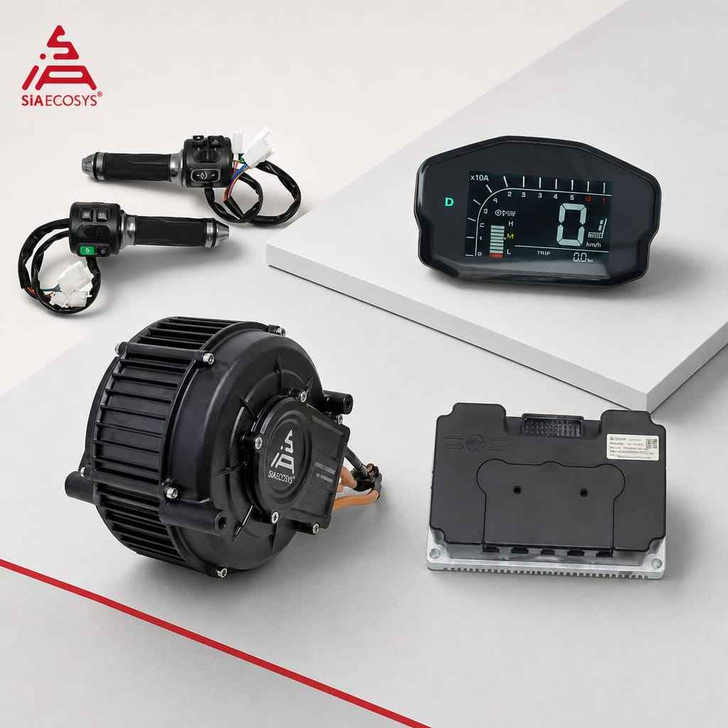 ชุดมอเตอร์ขับเคลื่อนกลาง QSMOT - Mid Drive Motor Kit 72V 5000W บทวิจารณ์และราคา